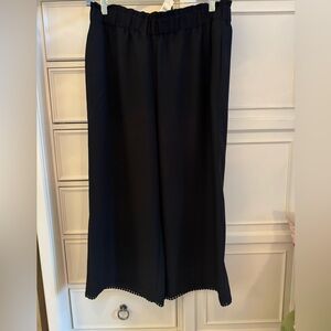 Ann Taylor Black Wide-Leg Pants
